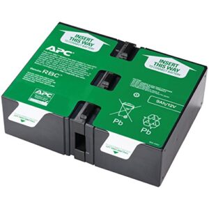 APC by Schneider Electric APCRBC124 UPS Replacement Battery Cartridge for APC - BR1200GI