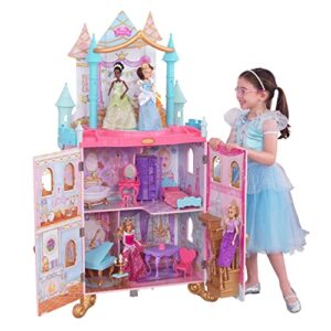 KidKraft 10276 Disney Princess Dance and Dream Castle Wooden House 3-Tier Playset for 30 cm Dolls