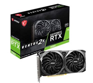 MSI GeForce RTX 3060 VENTUS 2X 12G OC Gaming Graphics Card - 12GB GDDR6