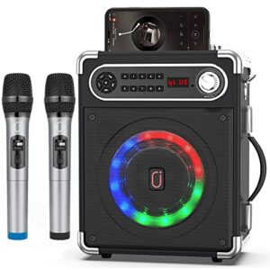 JYX Bluetooth Speaker with 2 Wireless Microphones