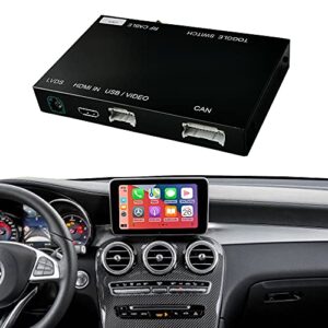 Road Top Wireless Carplay Android Auto Retrofit Kit Decoder for Mercedes Benz C Class W205 GLC with ntg5.0 2015-2018 Year