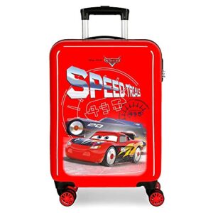 Disney Cars Speed Trails Red Cabin Suitcase 38 x 55 x 20 cm Rigid ABS Combination Lock 34 Litre 2.6 kg 4 Double Wheels Hand Luggage
