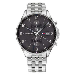 Tommy Hilfiger Analogue Multifunction Quartz Watch for Men with Silver Stainless Steel Bracelet - 1791707