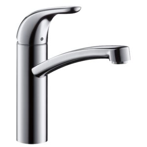 hansgrohe Focus E kitchen tap with 360° swivel spout