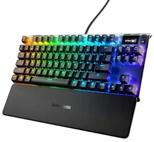 SteelSeries Apex 7 TKL - Mechanical Gaming Keyboard - OLED Display - Red Switches - American (QWERTY) Layou