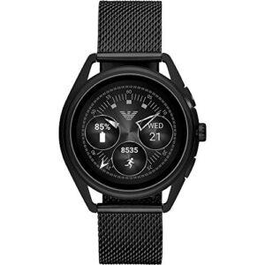 Emporio Armani Men's Touchscreen Connected Smartwatch with Stainless Steel Mesh Strap ART5019