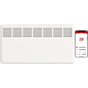 MYLEK Panel Heater 2KW Eco Smart WiFi App Radiator Electric Low Energy with Timer and Thermostat - Wall Mounted or Floor Standing