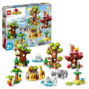 LEGO 10975 DUPLO Wild Animals of the World Toy with 22 Animal Figures