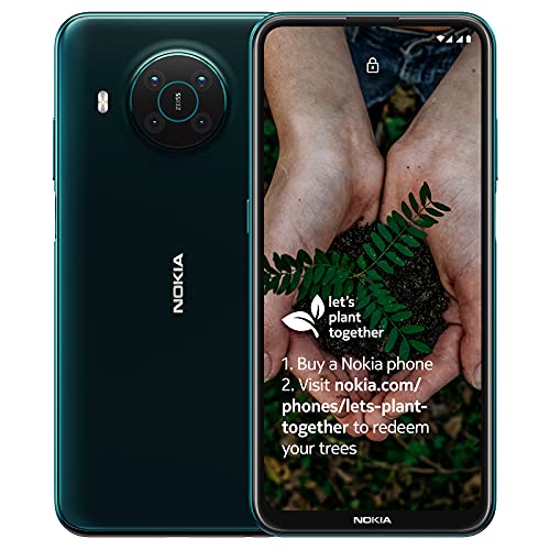 Nokia X10 6.67 Inch Android UK SIM Free Smartphone with 5G Connectivity - 6 GB RAM and 64 GB Storage (Dual SIM) - Forest Gree