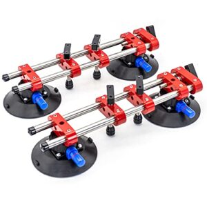2PCS 6 inch Seamless Seam Setter With Vacuum Suction Cups For Seam Joining Leveling