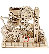 ROKR 3D Model Kits For Adults to build Marble Run,3D Wooden Puzzle,Gift for Men Kids Marble Explo...