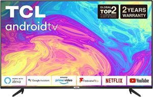 TCL 43P615K 43 Inch 4K Ultra HD Smart Android TV with Freeview Play