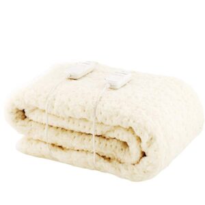 Monogram by Beurer Komfort Heated Mattress Cover - Dual Control | Fully fitted with deep elasticated skirt | Machine washable | 6 temperature settings | Extra soft & breathable | Super King 180x200cm