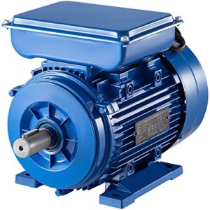 VEVOR Single Phase Asynchronous Motor 2.2 KW Electric Motor 2860 RPM Rated Speed Asynchronous Electric Motor 220V Standard B3 Foot Mount Electric Asynchronous Motor TEFC Electric Fan Motor Heavy Duty