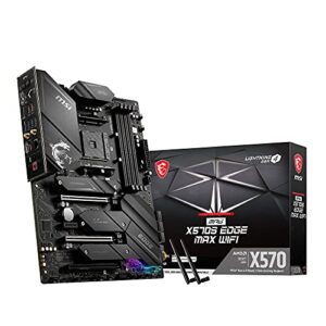 MSI MPG X570S EDGE MAX WIFI Motherboard ATX - Supports AMD Ryzen 5000 Series Processors