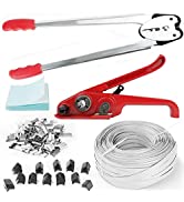 Anmas Power Packaging Strapping kit - Strapping Tensioner with Sealer, 100m Packing Belt, 100 Met...