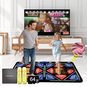 Music Double Dance Mat for Kids and Adults