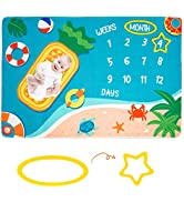 Baby Monthly Milestone Blanket Soft Fleece Photography Background Blanket Baby Shower Present Bes...
