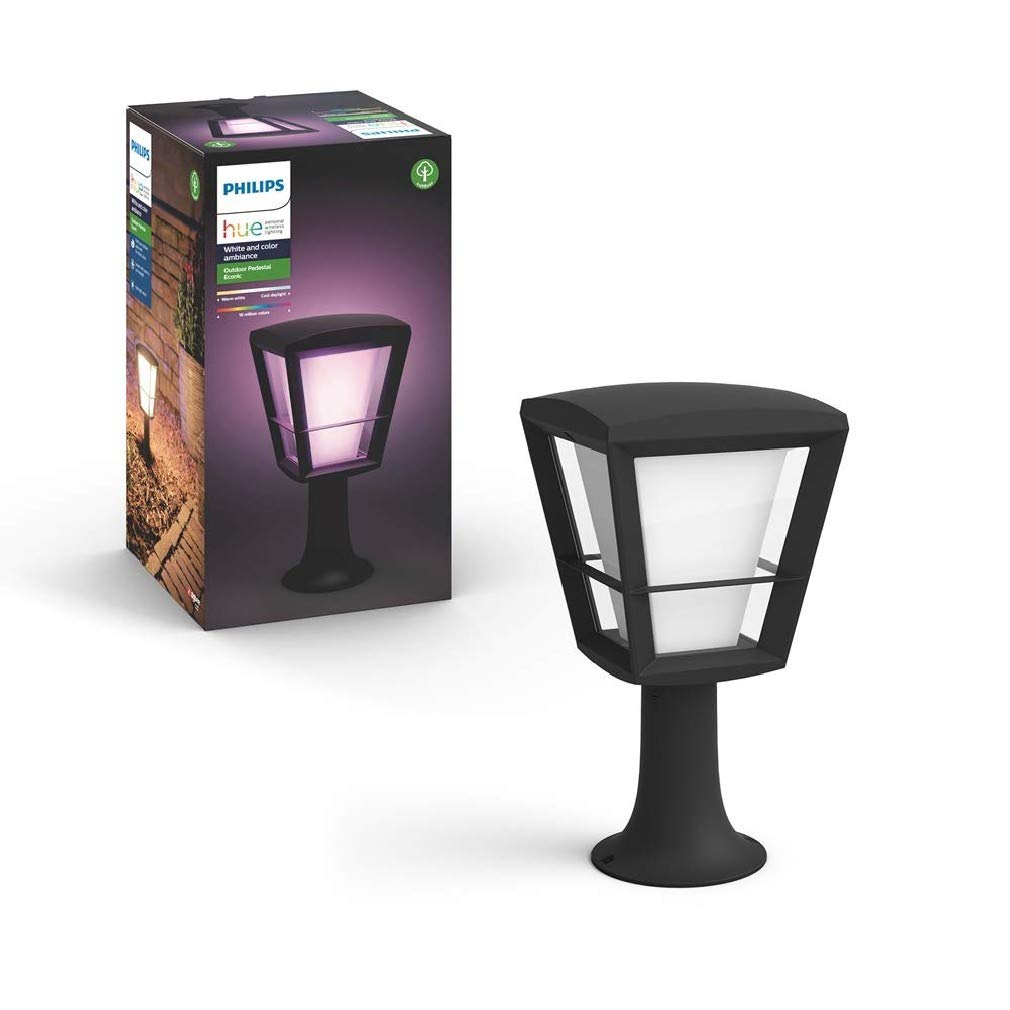 Philips Hue Econic White and Colour Ambiance LED Smart Garden Pedestal [Standing Lantern]