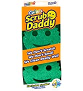 Scrub Daddy Colors, Blue Scrubber, Cleaning Sponges for Washing Up, Dish & Kitchen Sponge as Used...
