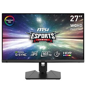 MSI Optix MAG274QRF-QD Esports Gaming IPS Monitor - 27 Inch