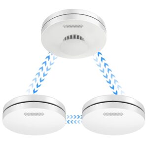 Wireless Interlinked Smoke and Heat Alarm with 10 Year Battery Life