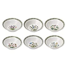 botanic garden portmeirion plate bowl motif flowers leaf border iconic england susan ellis