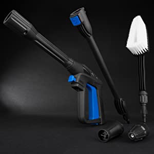 high electric jet wash foam outdoor cleaner driveway patio lance brush powerful