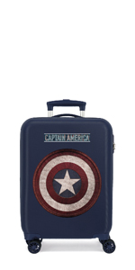 Suitcase, 21 inch Cabin Suitcase ABS Carry-on Hand Luggage 4 Spinner Wheels Trolley Case 38x55x20cm