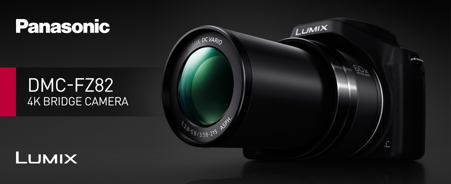 Digital Camera With Ultra Wide 20-1200mm Lens - LUMIX DMC-FZ82