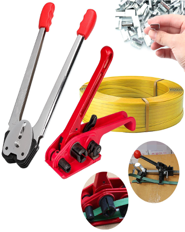 Heavy Duty Pallet Strapping Tools Kit, 19mm Composite Polyester Cord Strapping