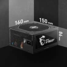 MPG A750GF Outputs