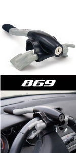 artago, anti-theft, auto, car, dashboard, steering wheel, padlock, 869, Reinforced, Universal