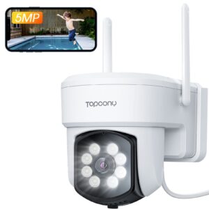 Topcony 5MP Human Detection CCTV Camera Outdoor