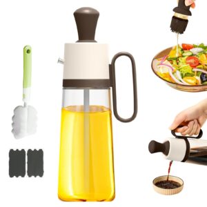 ZASAMIBA 550ml 3 in 1 Oil Dispenser Bottle For Kitchen - Olive Oil Dispenser With Brush