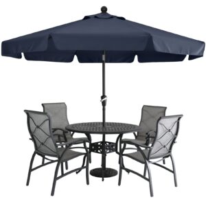 MASTERCANOPY Valance Patio Umbrella for Outdoor Table Market -8 Ribs (2.7M