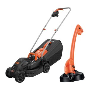 BLACK + DECKER 32cm Electric Rotary Mower with GL250 Grass Strimme
