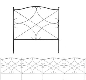 COSTWAY Decorative Garden Fence