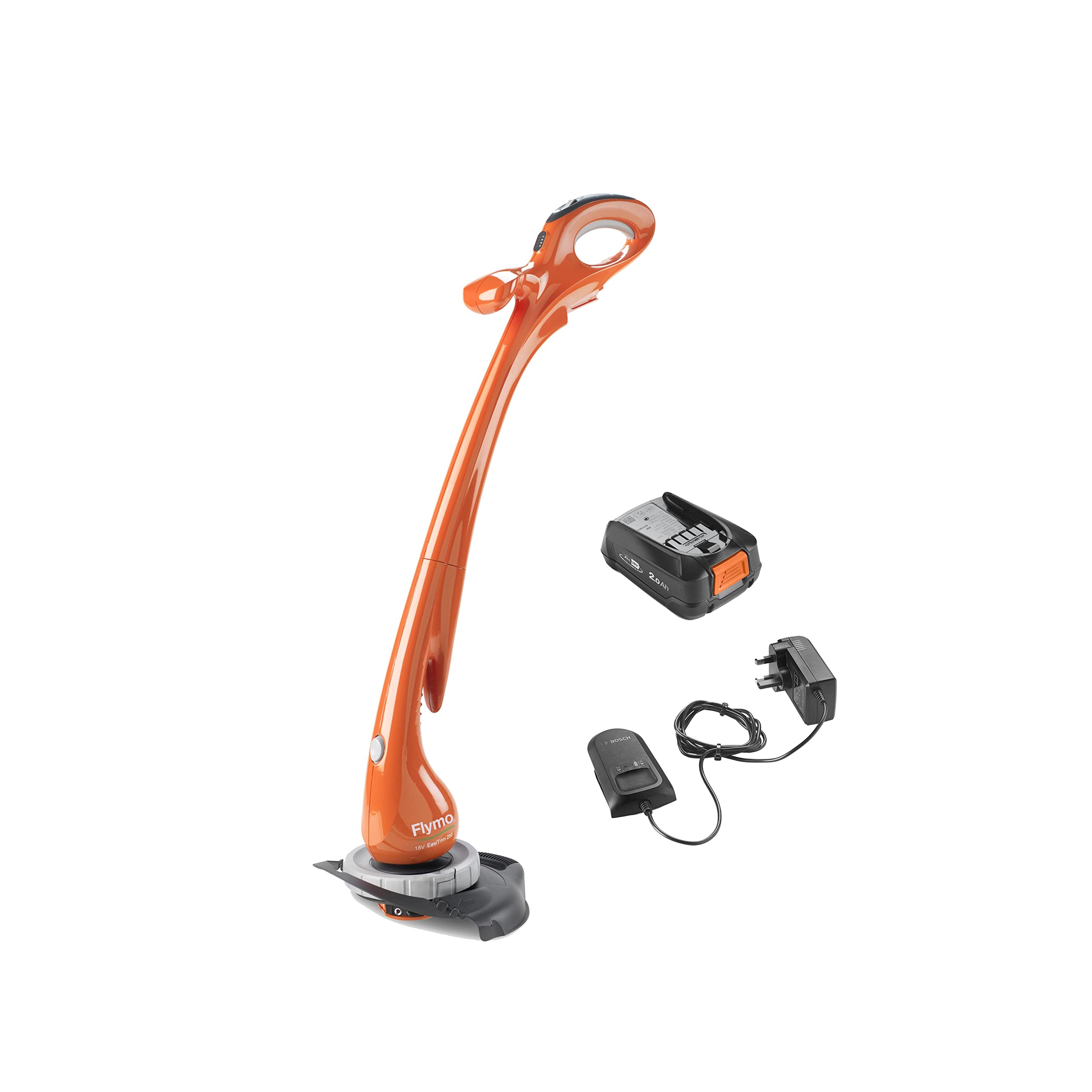 Flymo EasiTrim 250 2-in-1 Cordless Grass Trimmer KIT - 18V 2.0 POWER FOR ALL Battery and Charger included