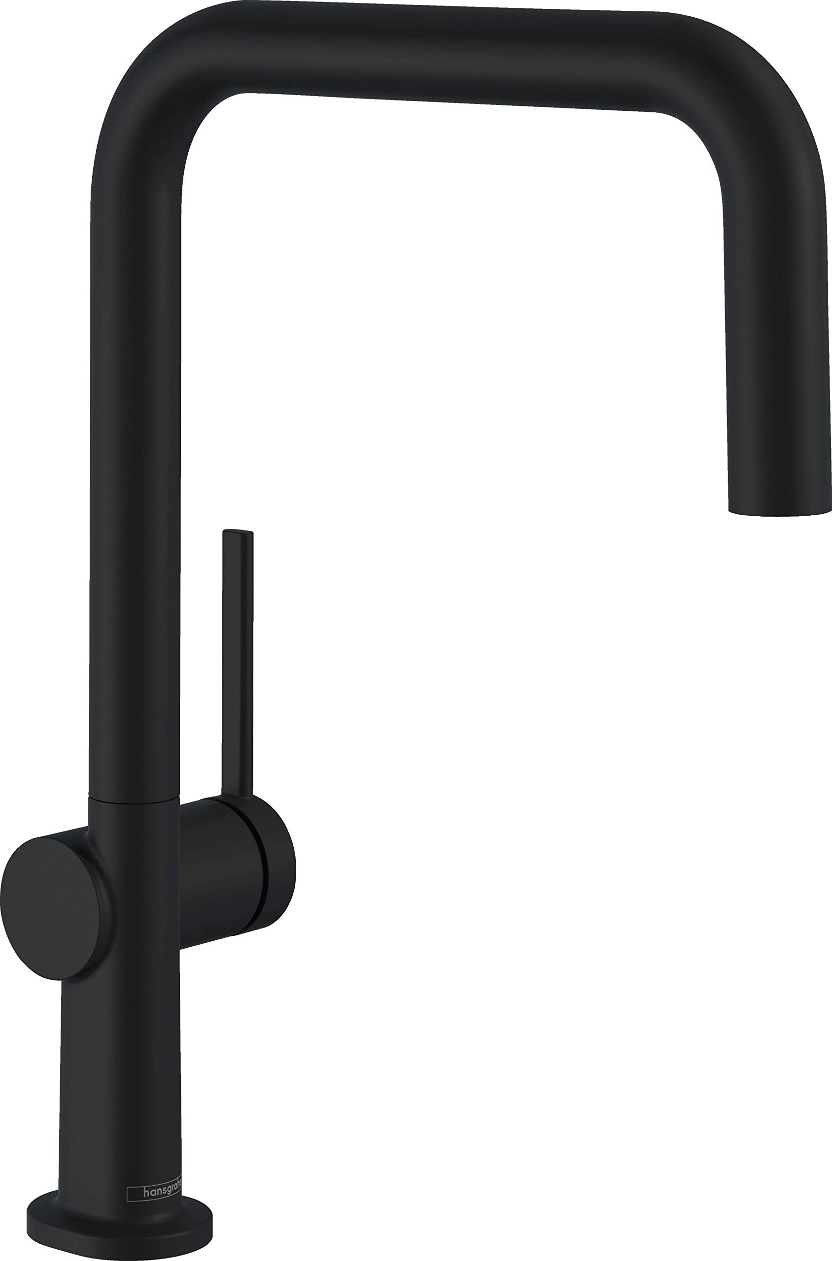 hansgrohe Talis M54 Kitchen Tap 360° Swivelling High Comfort U-Spout 220 mm Standard Connections Black