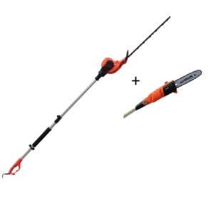 eSkde Electric Long Reach Telescopic Pole Chainsaw Pruner Hedge Trimmer Kit            [Energy Class A]