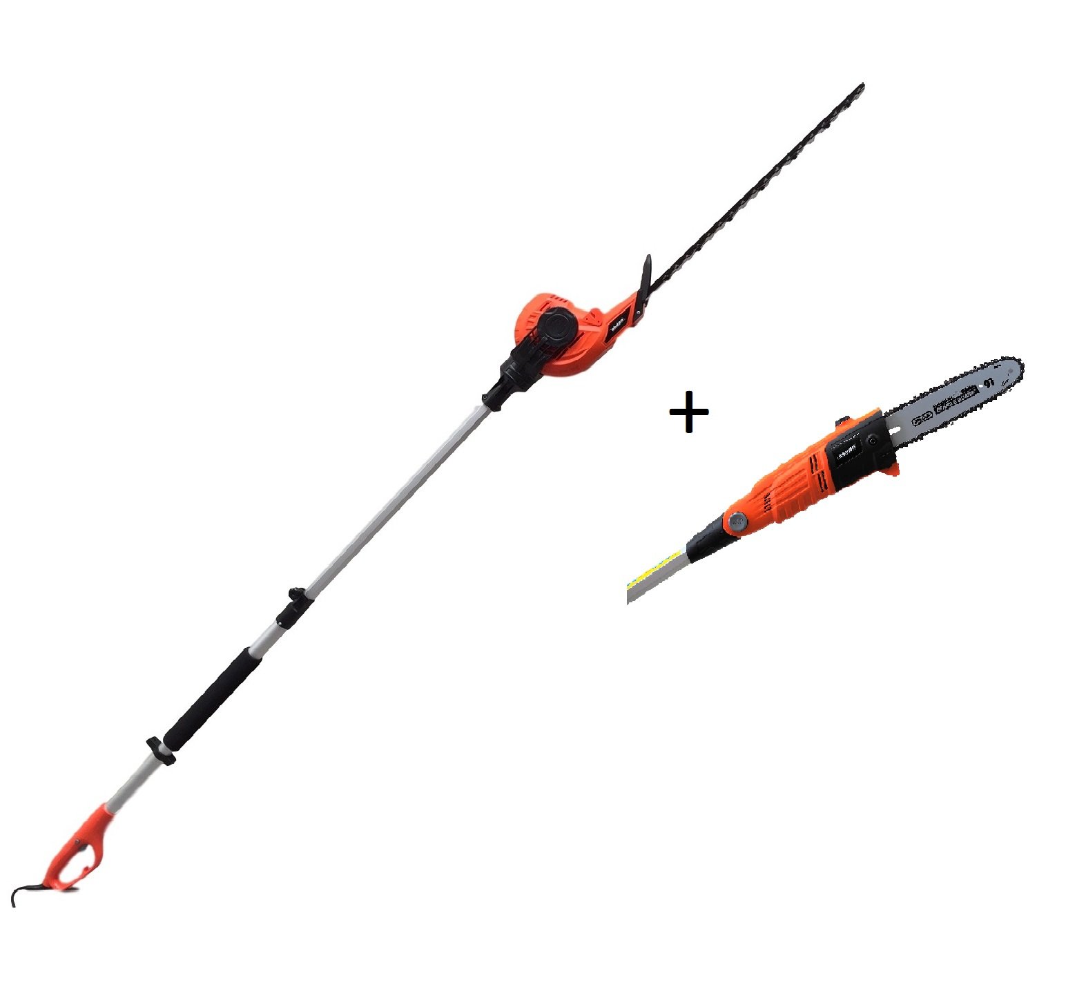 eSkde Electric Long Reach Telescopic Pole Chainsaw Pruner Hedge Trimmer Kit            [Energy Class A]