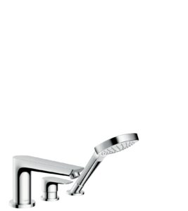 hansgrohe Talis E 3-hole rim-mounted single lever bath mixer with Secuflex
