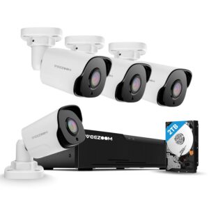 VEEZOOM 5MP PoE CCTV Security Camera System