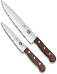 Victorinox Carving Set Rosewood 2 Pieces in Gift Box