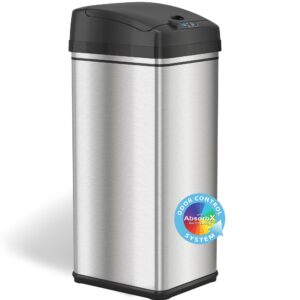 iTouchless 49 Litre Stainless Steel Automatic Dustbin with Odour Control System