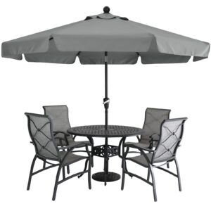 MASTERCANOPY Valance Patio Umbrella for Outdoor Table Market -8 Ribs (2.3M