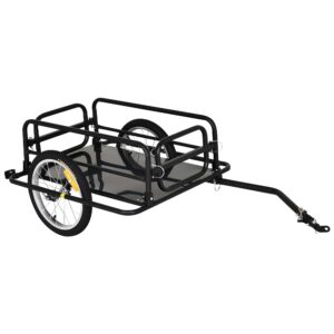 HOMCOM Bike Trailer Cargo in Steel Frame