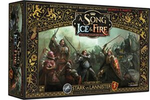 Cool Mini or Not - A Song of Ice and Fire: Thrones Stark vs Lannister Starter Set - Miniature Game