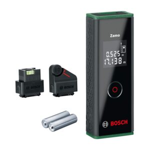 Bosch laser measure Zamo with Wheel & Line-Laser Adapter (easy & precise measurement up to 20m
